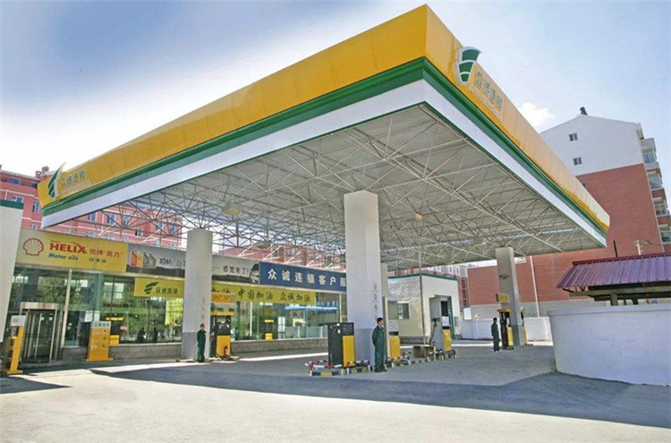 鹿泉加气站钢结构网架案例7